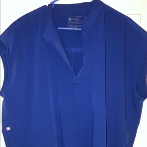 Winning Blue Figs Scrub Top!